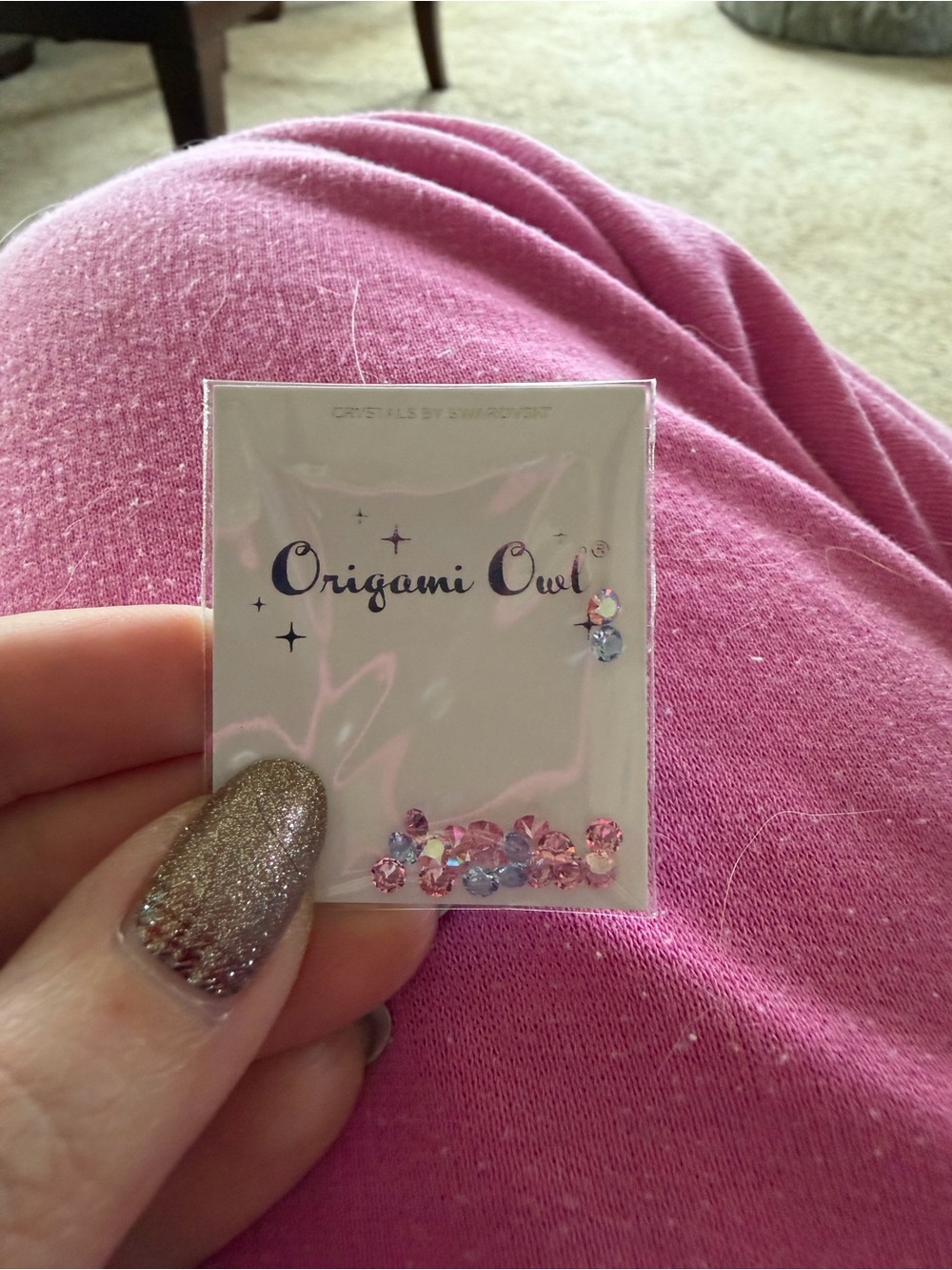Origami Owl Pink and blue Crystal Mix Accent Pack